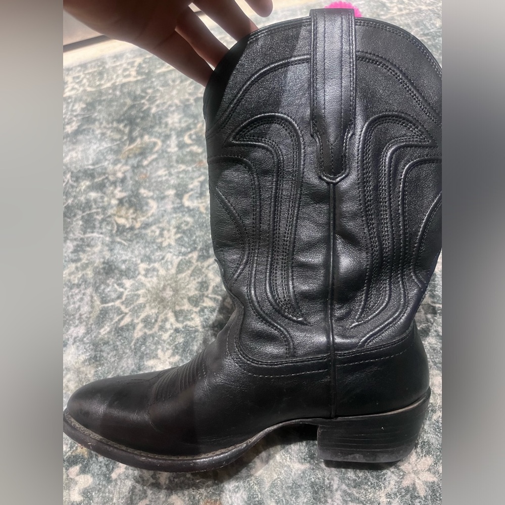 BLACK TECOVAS COWGIRL/COWBOY BOOTS